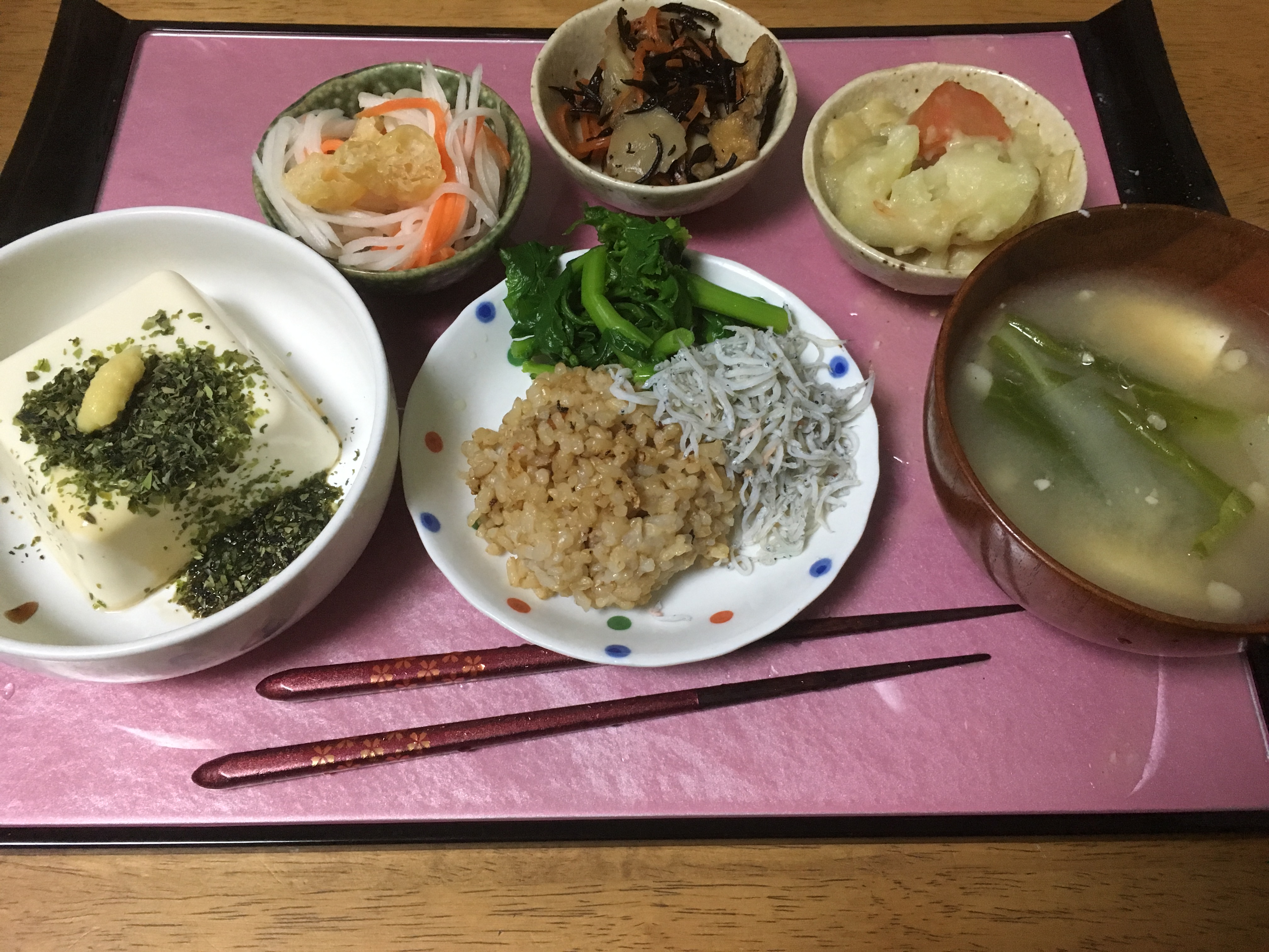 3月上旬の夜ごはん、スリム美人プレート集