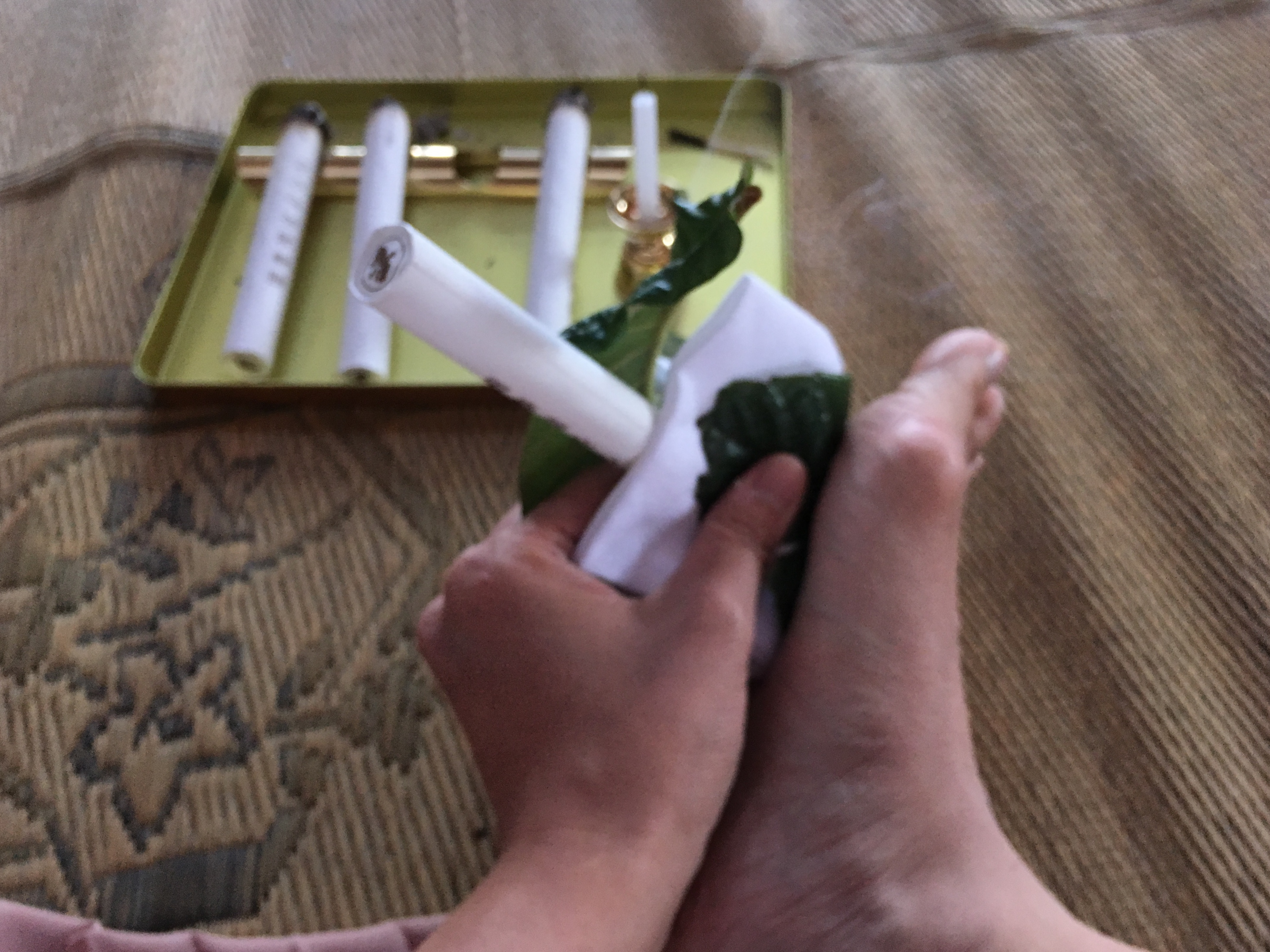 びわの葉温灸、こんにゃく温湿布