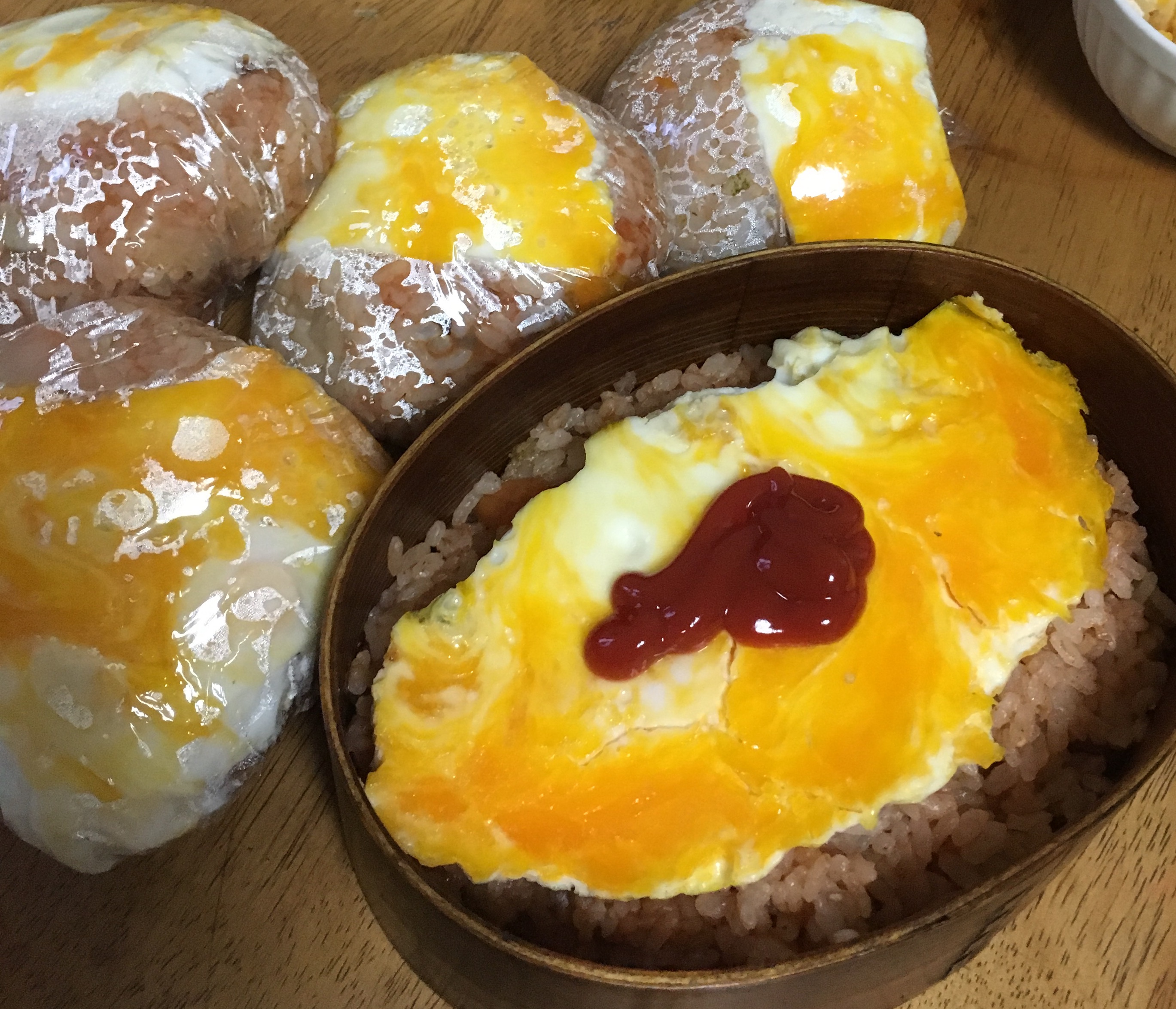 肉なしでも十分美味しいオムライス