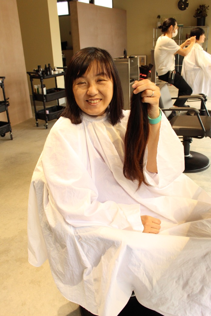 富山県砺波市でヘアドネーション